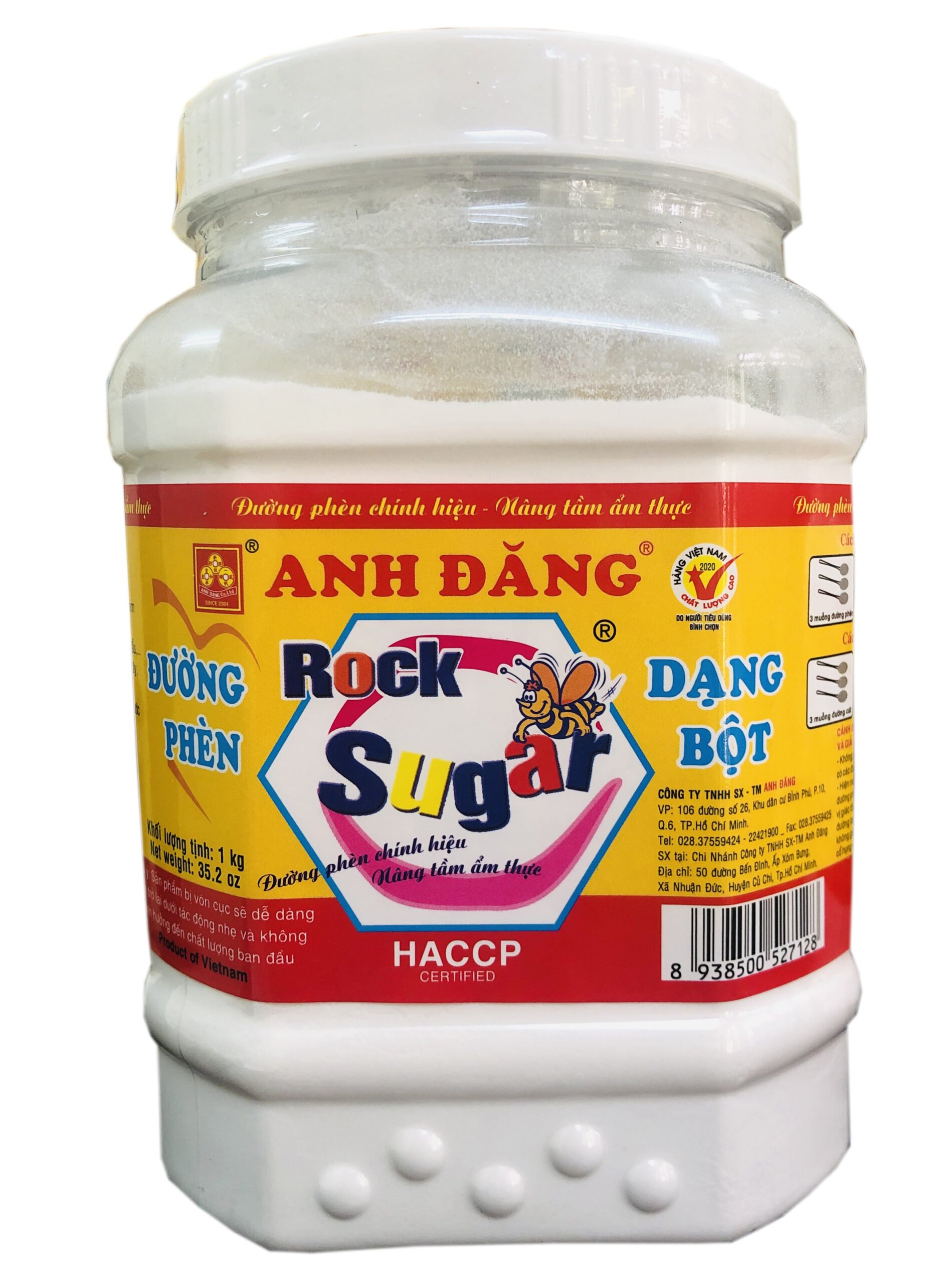 Đường Phèn Bột Dạng Hộp 1kg ( Powdered Rock Sugar - 1kg Boxed)